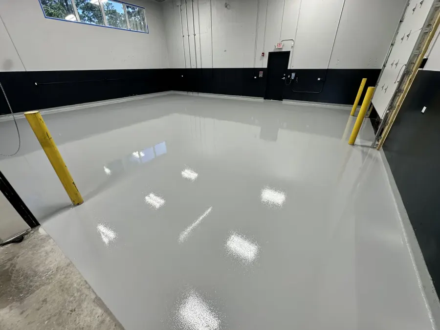Commercial warehouse epoxy floor installation